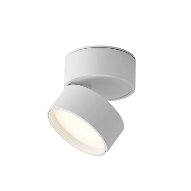 Verstellbare LED Deckenleuchte modern Aluminium warmweiß für Wohnzimmer | LumoFlex
