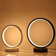 GlanzAura Tischleuchte Gold Weiß Modern für Wohnzimmer Schlafzimmer Büro