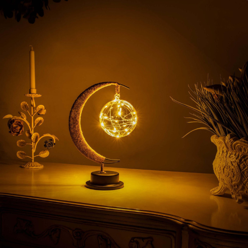 MondGlanz LED Mondlampe für Schlafzimmer Wohnzimmer Kinderzimmer