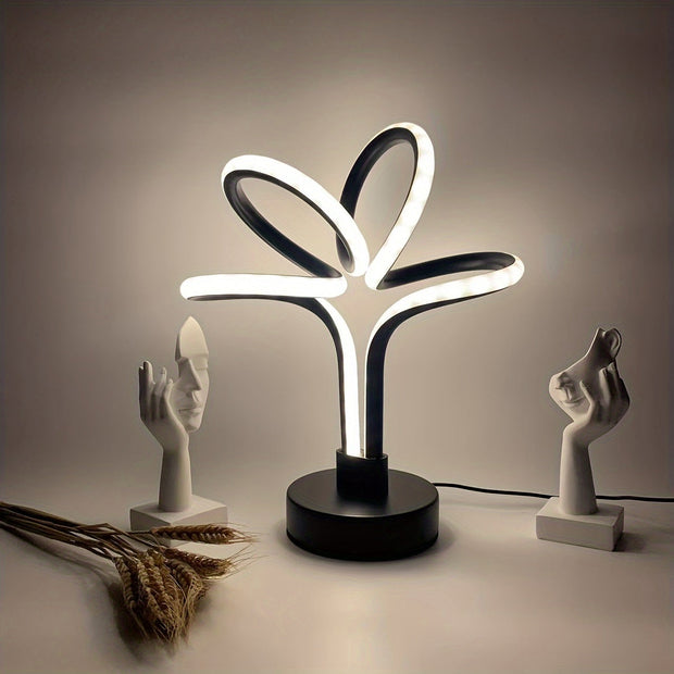 Skandinavische USB LED Tischlampe dimmbar für Wohnzimmer Büro Nachttisch
