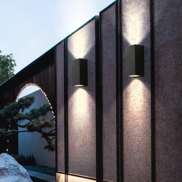 Moderne LED Außenwandleuchte wetterfest energieeffizient für Garten Balkon Terrasse