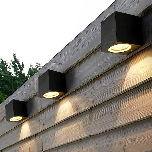 Moderne LED Außenwandleuchte wetterfest energieeffizient für Garten Balkon Terrasse