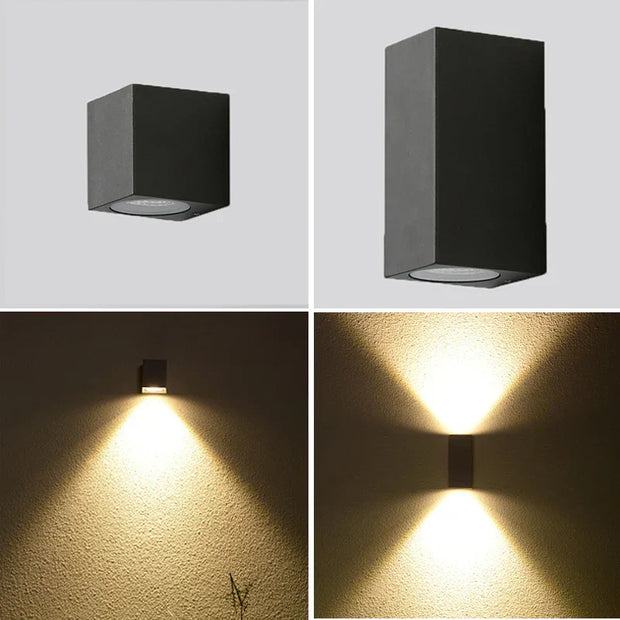 Moderne LED Außenwandleuchte wetterfest energieeffizient für Garten Balkon Terrasse