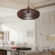 ZenLicht Holzpendel Japandi Hängelampe Esszimmer Holz Lampe Wohnzimmer