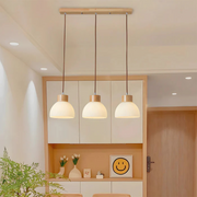 Pendelleuchte Glas Holz modern für Esstisch Wohnzimmer Schlafzimmer kaufen