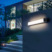 LumenLuxe moderne LED Außenwandleuchte für Garten Terrasse und Hauswand