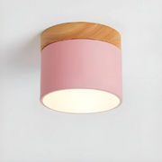 Vintage LED Deckenlampe aus Holz warmweiß dimmbar für Wohnzimmer Schlafzimmer Esszimmer