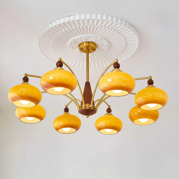 Moderne Kronleuchter für Wohnzimmer Esszimmer mit warmweißem LED Licht
