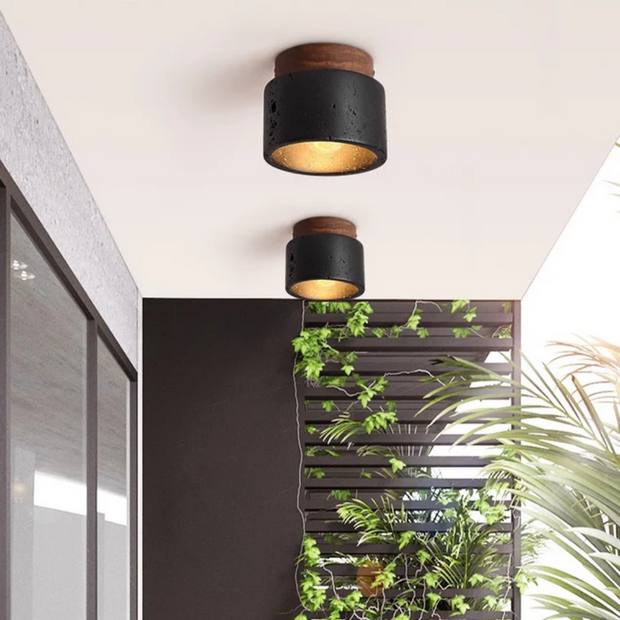Deckenlampe aus Stein modern rustikal für Wohnzimmer Flur Schlafzimmer