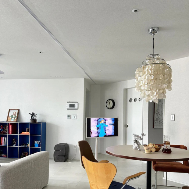 Muschel Hängelampe für Esstisch Wohnzimmer Vintage Look