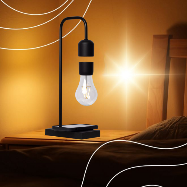 SchwebeLux kabellose schwebende LED Lampe mit Wireless Ladefunktion