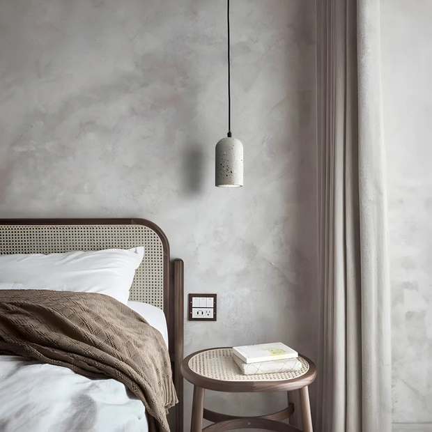 Industrielle Hängelampe aus Beton für Esszimmer und Wohnzimmer modern stilvoll