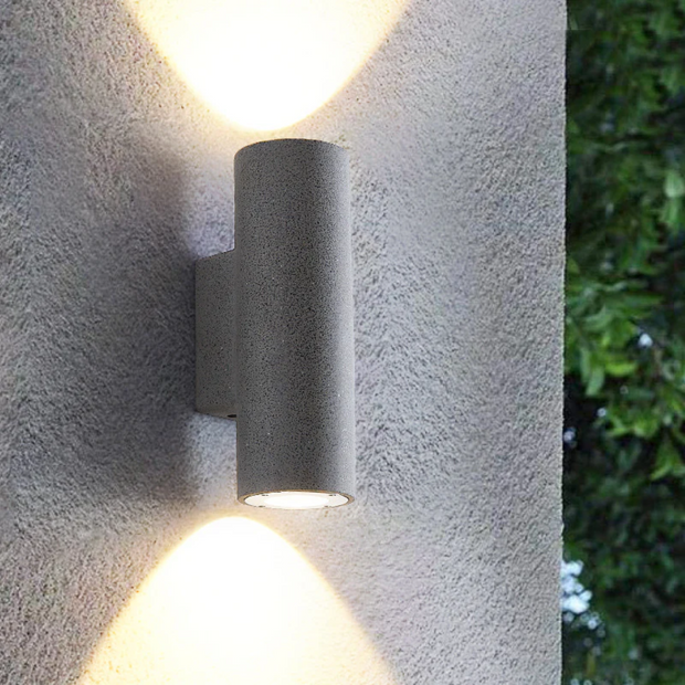 Wetterfeste moderne Außenwandleuchte aus Zement für Garten und Terrasse kaufen