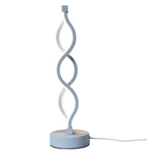 LichtAlva dimmbare LED Tischlampe aus Aluminium mit USB und modernem Design