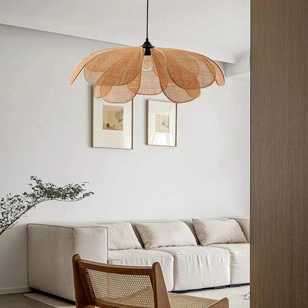 Design Pendelleuchte Rattan für Wohnzimmer Esszimmer Schlafzimmer Modern