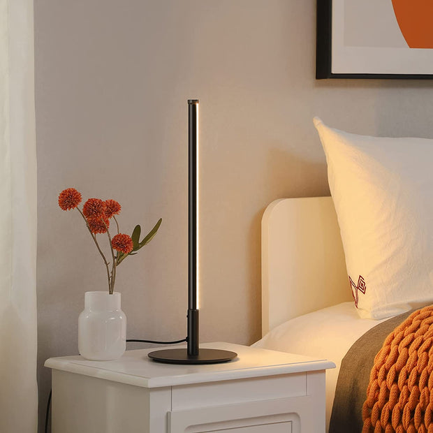 Goldene LED Tischlampe modern dimmbar für Wohnzimmer Schlafzimmer Büro