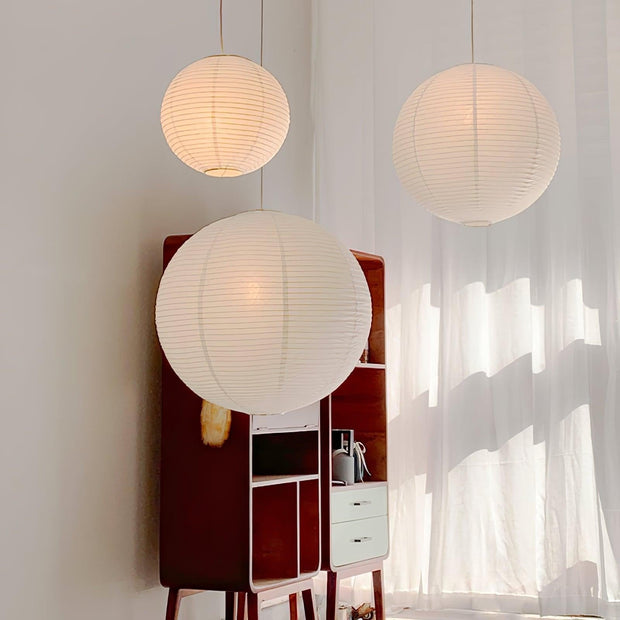 ZenLicht Hängeleuchte | Warmes Licht 2200-3500K | Eisen & Reispapier | E27