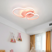 Herzförmige LED Deckenlampe Kinderzimmer 50cm warmweiß dimmbar