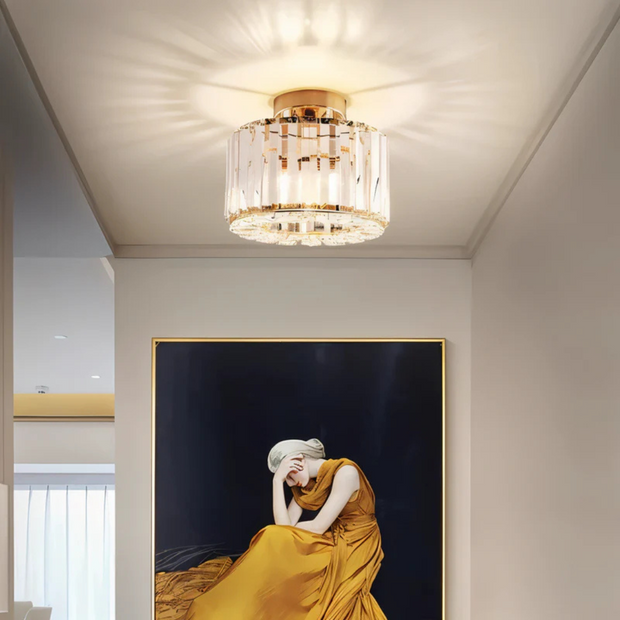 kristall deckenleuchte wohnzimmer modern elegant für schlafzimmer und küche