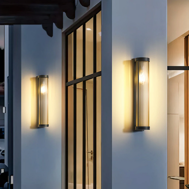 Moderne LED Außenwandleuchte IP65 mit warmem Licht für Garten und Terrasse