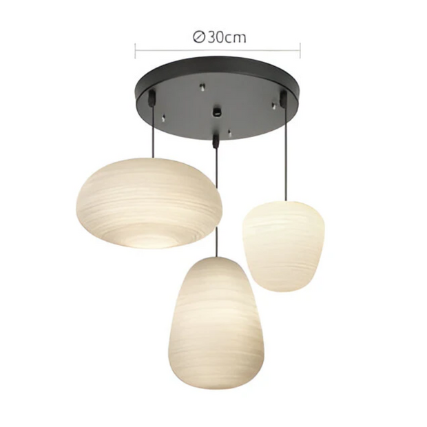 Skandinavische Pendelleuchte für Esstisch Wohnzimmer Schlafzimmer Glaslampe Modern