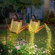 Solar Gartenlampe Gießkanne LED Beleuchtung für außen wetterfest romantisch Deko