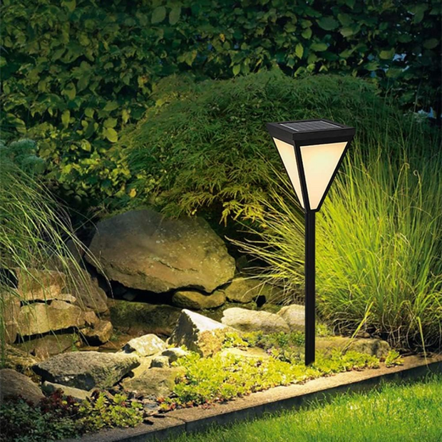 Tierfreundliche Solar Außenlampe Garten LED warmweiß wetterfest ohne Strom