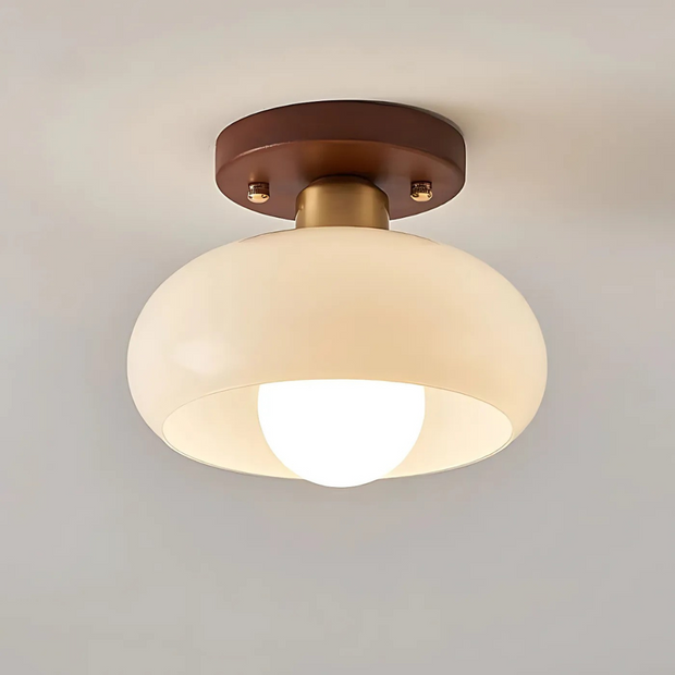 Vintage Deckenleuchte Glas E27 für Wohnzimmer Schlafzimmer Küche