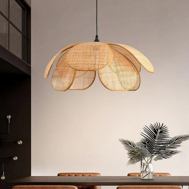 Design Pendelleuchte Rattan für Wohnzimmer Esszimmer Schlafzimmer Modern