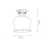 Vintage Deckenleuchte LED warmweiß Blütendesign für Wohnzimmer