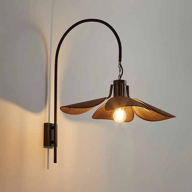 Blumen Wandlampe