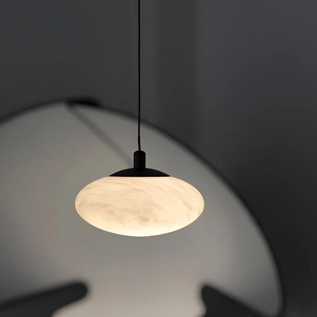 Design Hängelampe Marmorlook warmweiß für Wohnzimmer Schlafzimmer Esstisch