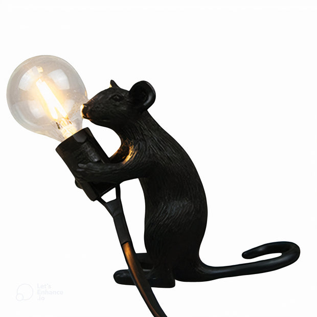 LichtMaus Art Deco Nachtlampe mit Mausfuß für Schlafzimmer
