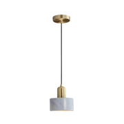 Design Pendelleuchte Esstisch modern Zylinderform in Gold