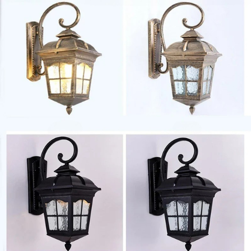 NachtGlanz Außenwandleuchte wetterfeste Wandlampe für Terrasse Balkon Garten
