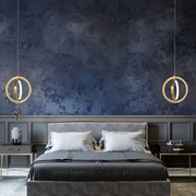 Goldene LED Hängelampe modern Designleuchte für Wohnzimmer und Esszimmer