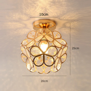 BlütenGlanz Deckenleuchte Glas Blume LED Deckenlampe Wohnzimmer Schlafzimmer Modern