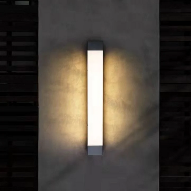 LumenLuxe moderne LED Außenwandleuchte für Garten Terrasse und Hauswand
