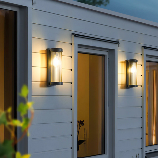 Moderne LED Außenwandleuchte IP65 mit warmem Licht für Garten und Terrasse