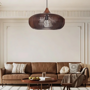 ZenLicht Holzpendel Japandi Hängelampe Esszimmer Holz Lampe Wohnzimmer