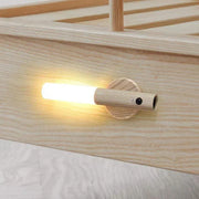 NachtGlanz Leuchte, LED, Warmweiß, Holz, USB-aufladbar Wandleuchten
