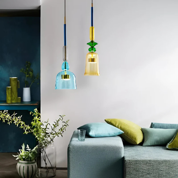 Skandinavische Pendelleuchte bunt für Esszimmer und Wohnzimmer modern