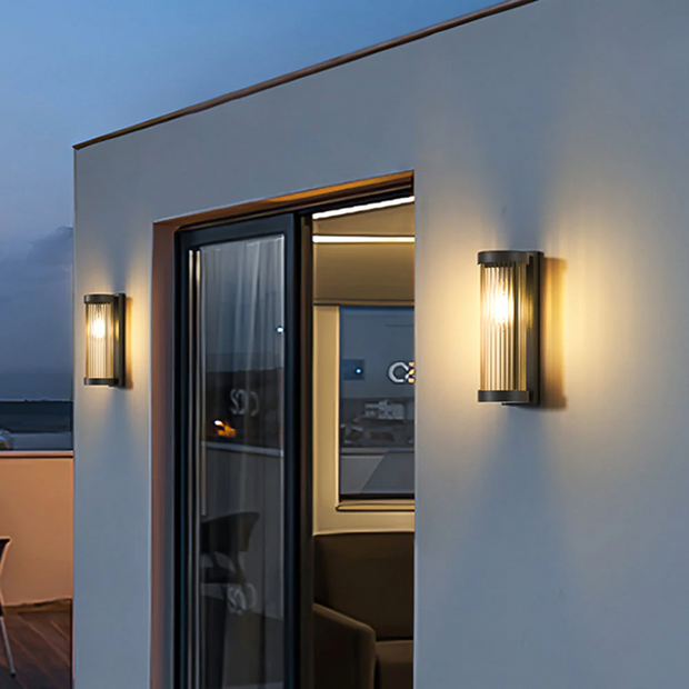 Moderne LED Außenwandleuchte IP65 mit warmem Licht für Garten und Terrasse