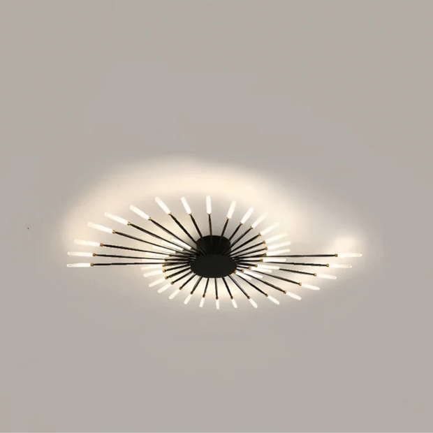 Moderne LED Deckenleuchte Wohnzimmer energiesparend 15m2 LuxHalo