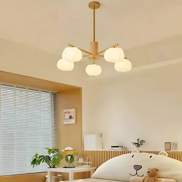 Moderne Deckenleuchte Holz Kinderzimmer LED Wohnzimmerlampe