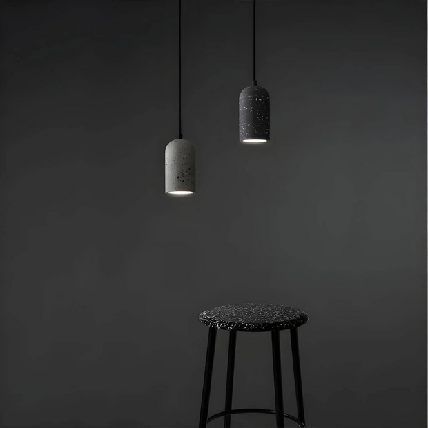 Industrielle Hängelampe aus Beton für Esszimmer und Wohnzimmer modern stilvoll