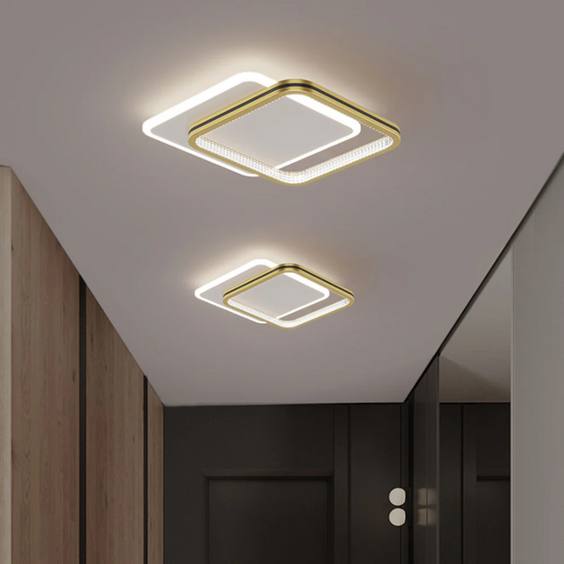 LumoForma moderne LED Deckenleuchte mit 3 Lichtfarben und elegantem Design
