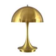 moderne led tischlampe mit touch dimmer pilz design usb aufladbar