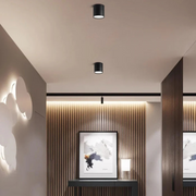 Verstellbare LED Deckenleuchte modern Aluminium warmweiß für Wohnzimmer | LumoFlex