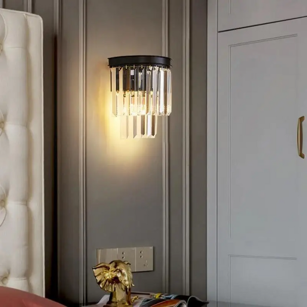 Kristall Wandlampe LED innen warmweiß modern gold Design